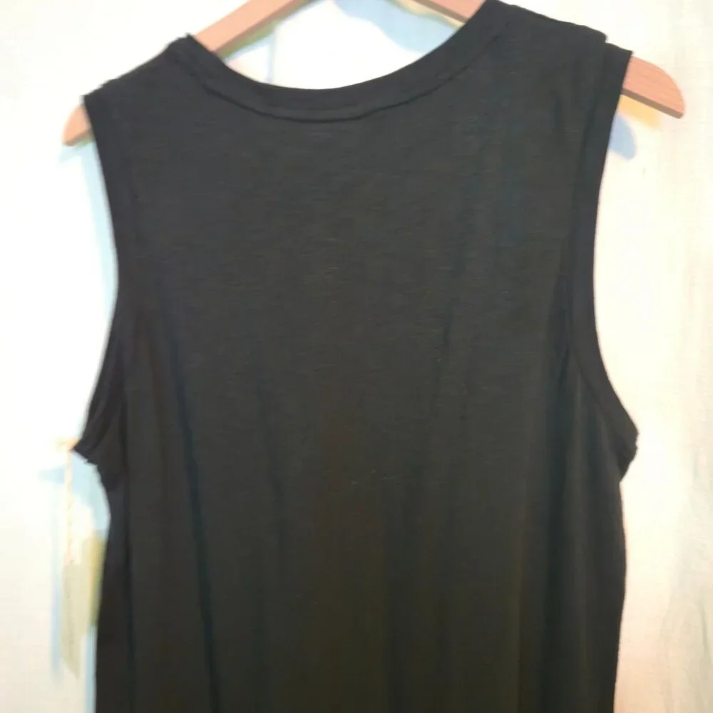 Universal Thread dress womens Large black tank midi sleeveless jersey NWT - Picture 6 of 7